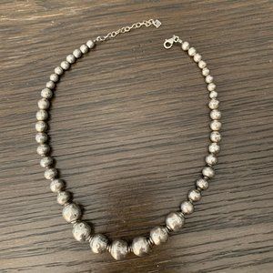 Silpada Sterling Silver Hammered Ball Necklace